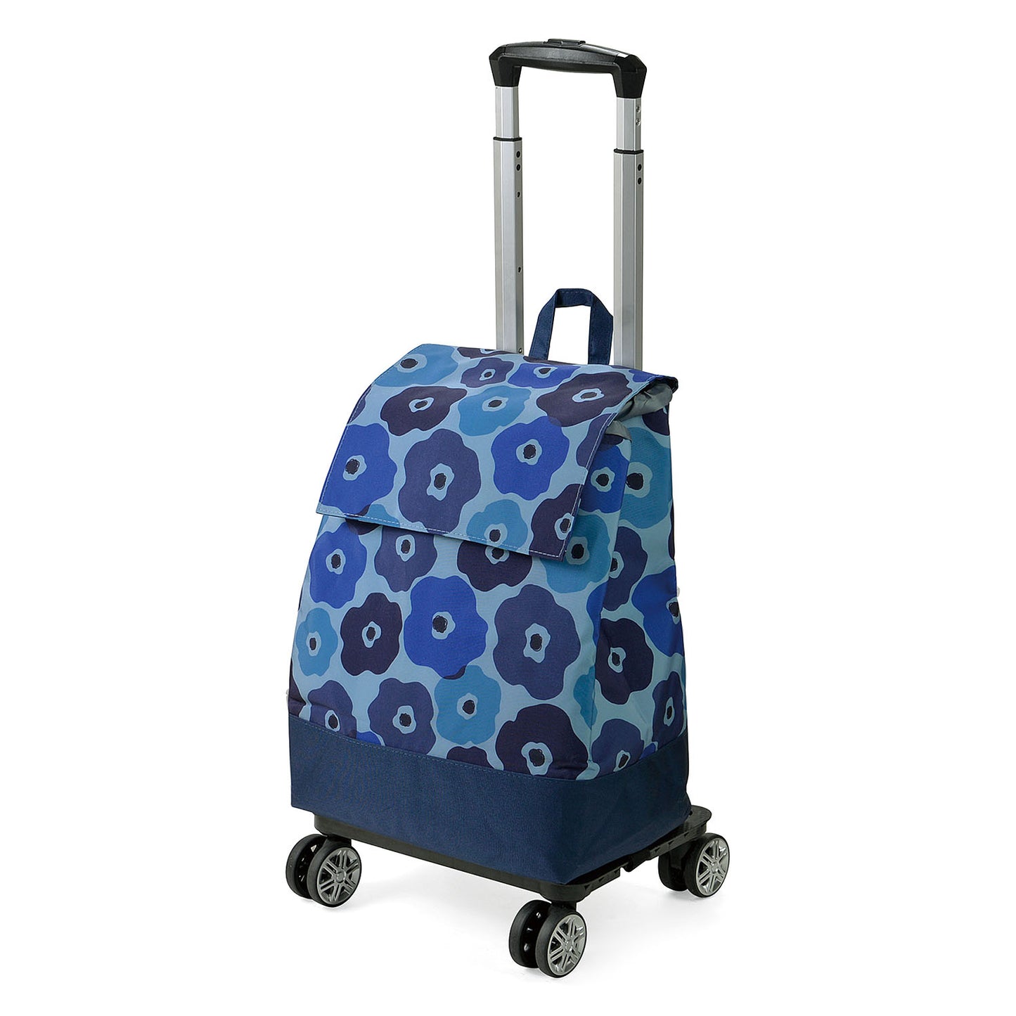 折りたたみ4輪ショッピングカート カブセタイプ  15-5040