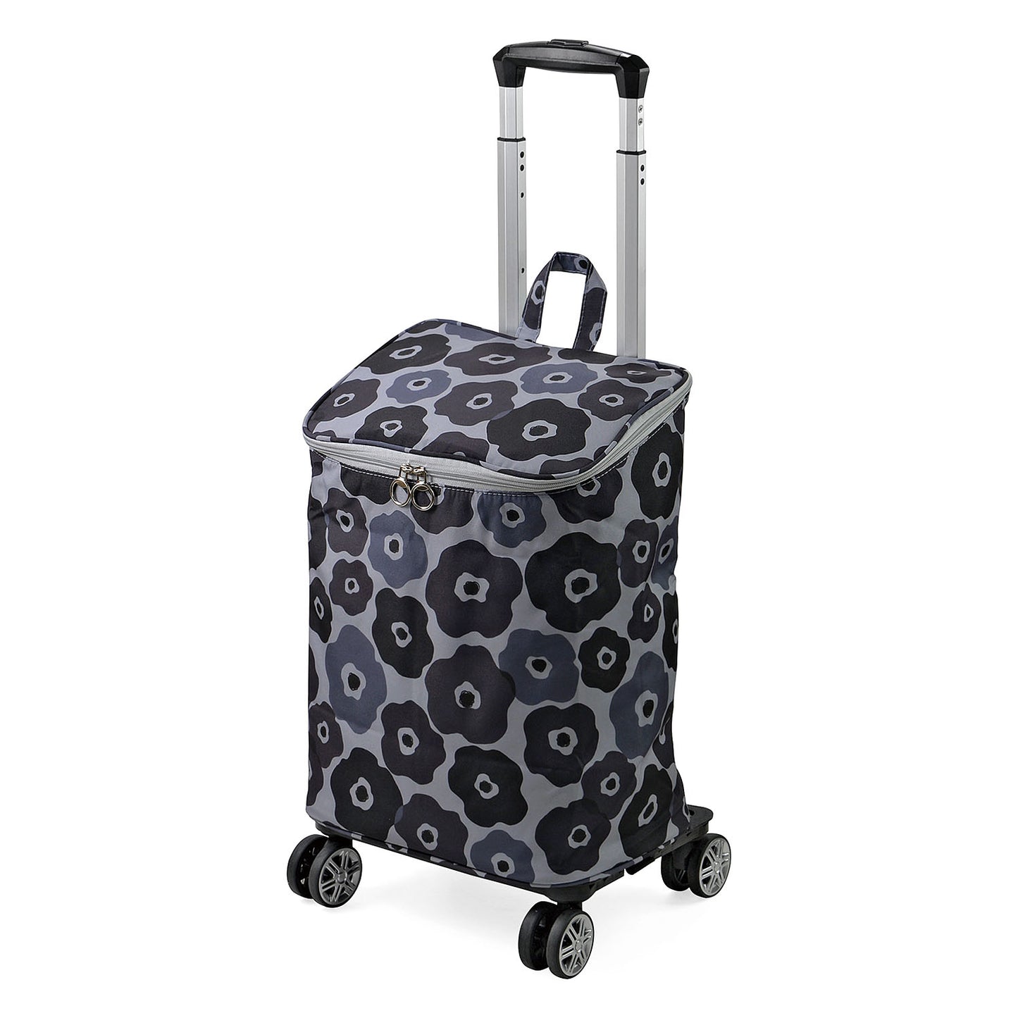 折りたたみ4輪ショッピングカート ファスナータイプ  15-5041