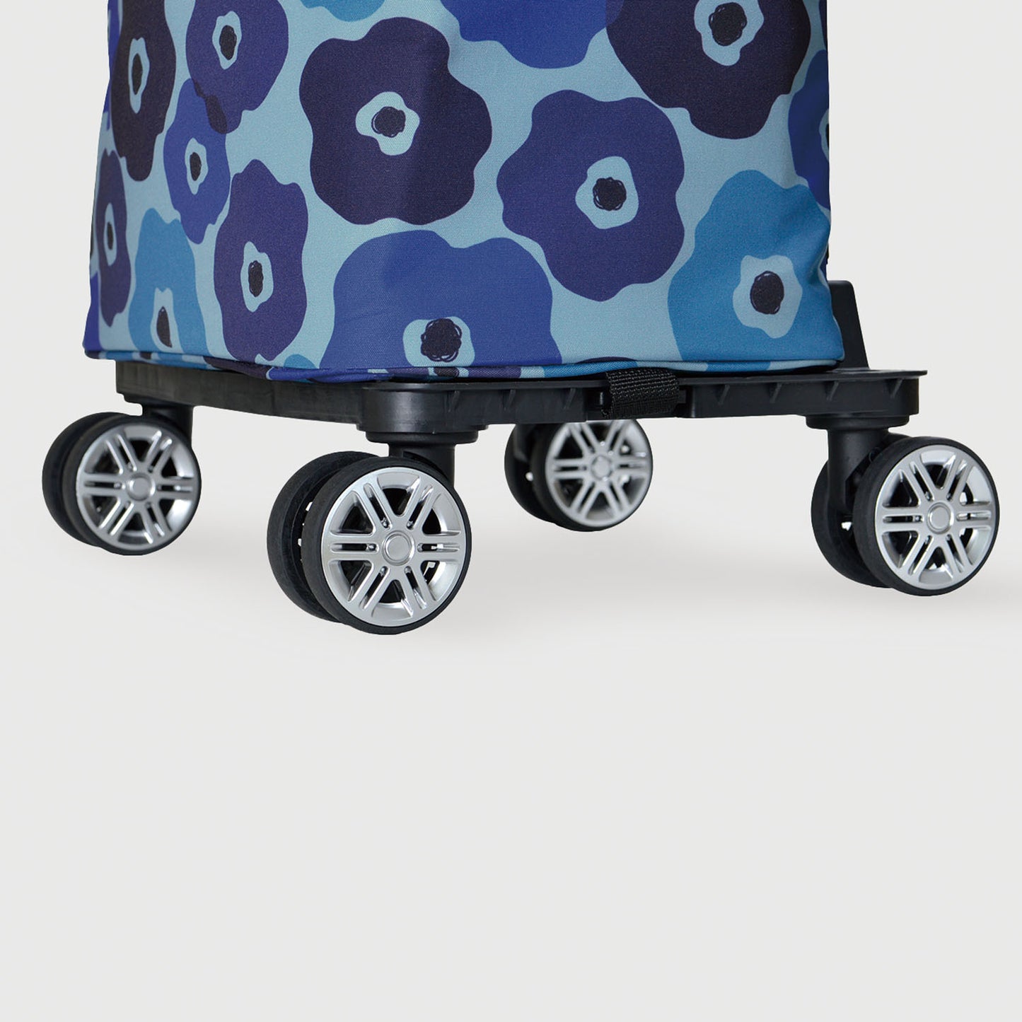 折りたたみ4輪ショッピングカート ファスナータイプ  15-5041