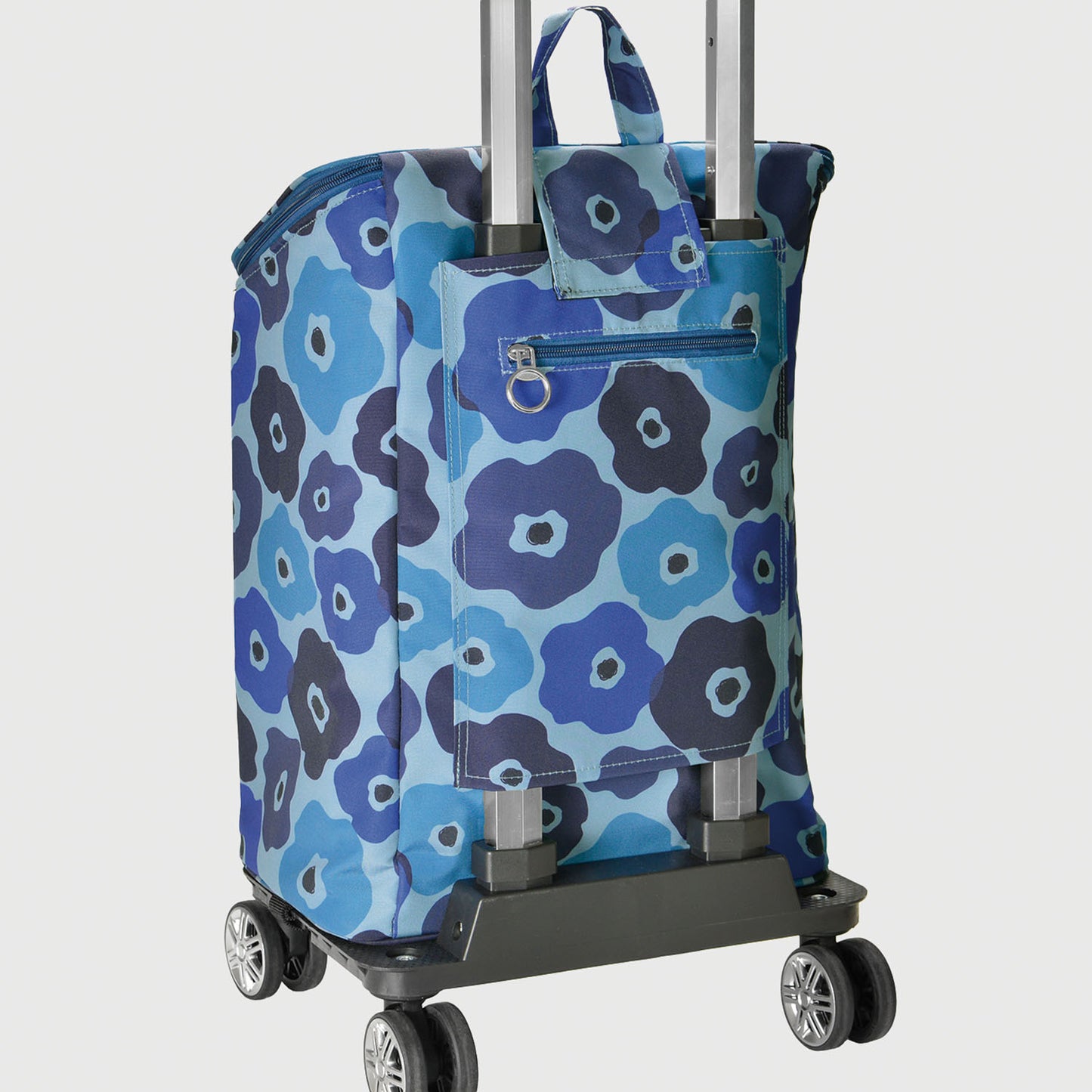 折りたたみ4輪ショッピングカート ファスナータイプ  15-5041