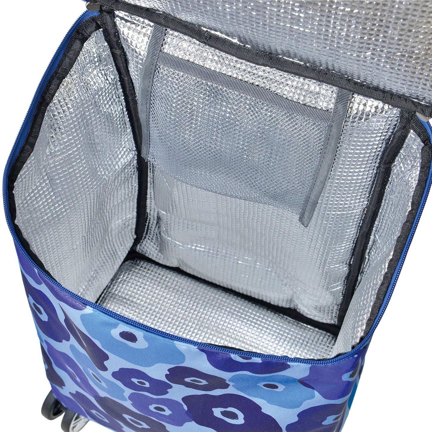 折りたたみ4輪ショッピングカート ファスナータイプ  15-5041