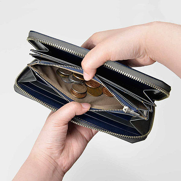 ラウンドファスナー長財布 - 4U by UNOFUKU 35-0194