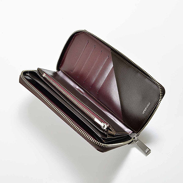 ラウンドファスナー長財布フルオープンタイプ - 4U by UNOFUKU 35-0195