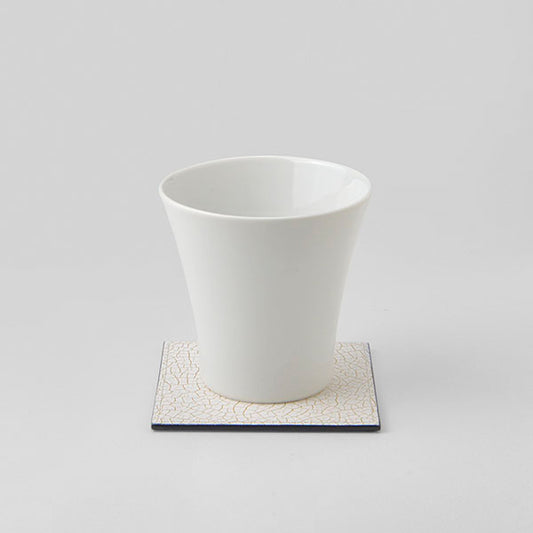 【五つ星ひょうご選定商品】出石焼ロックグラス&レザーコースター 51-0446