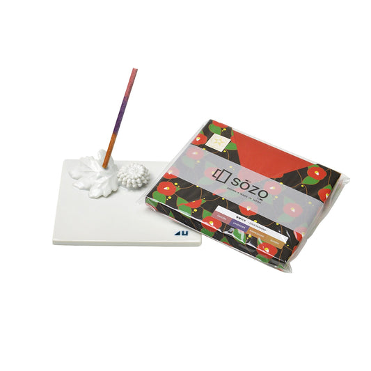 【出石焼】菊花香置き お香付き 51-0455