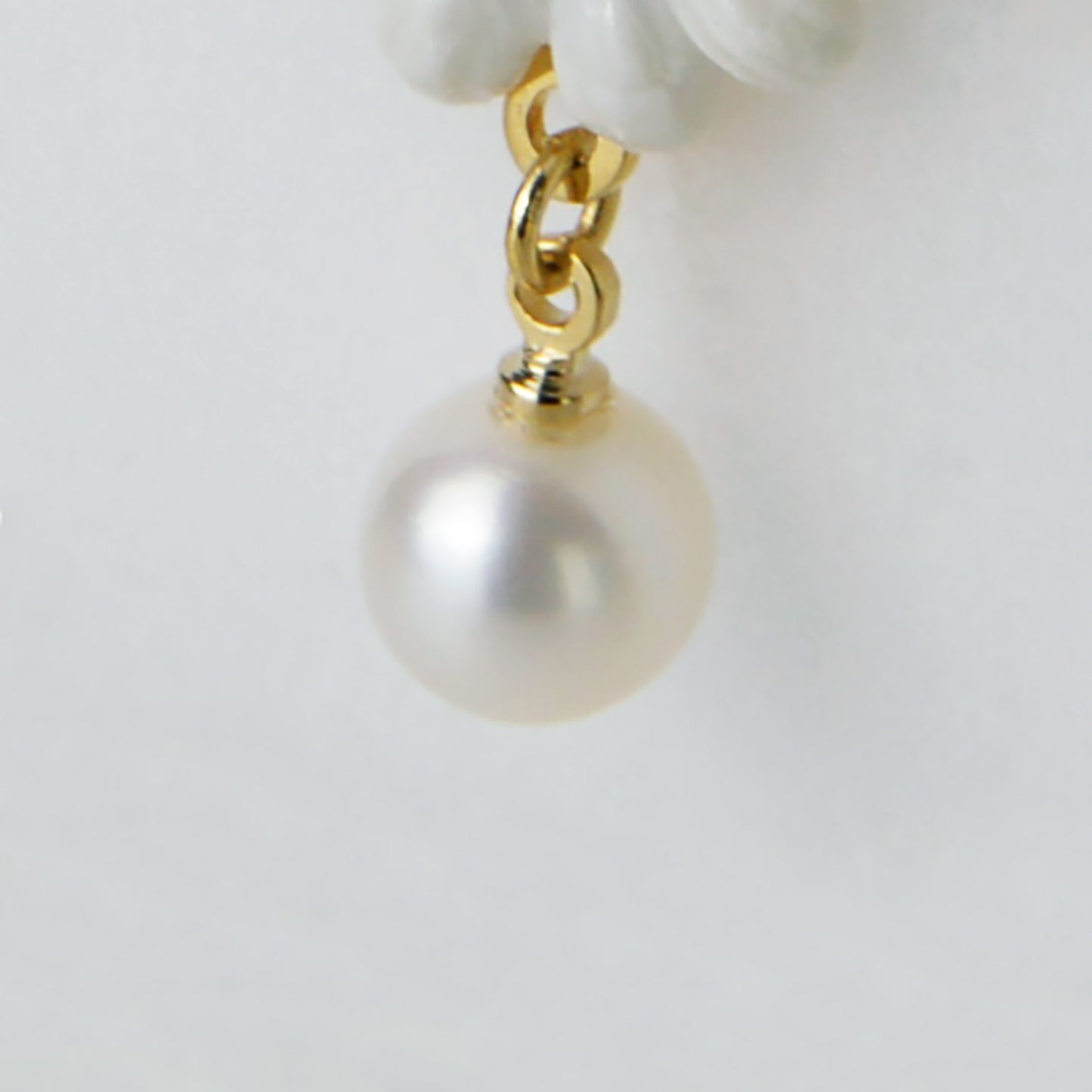 【出石焼】イヤリング 花 51-0458