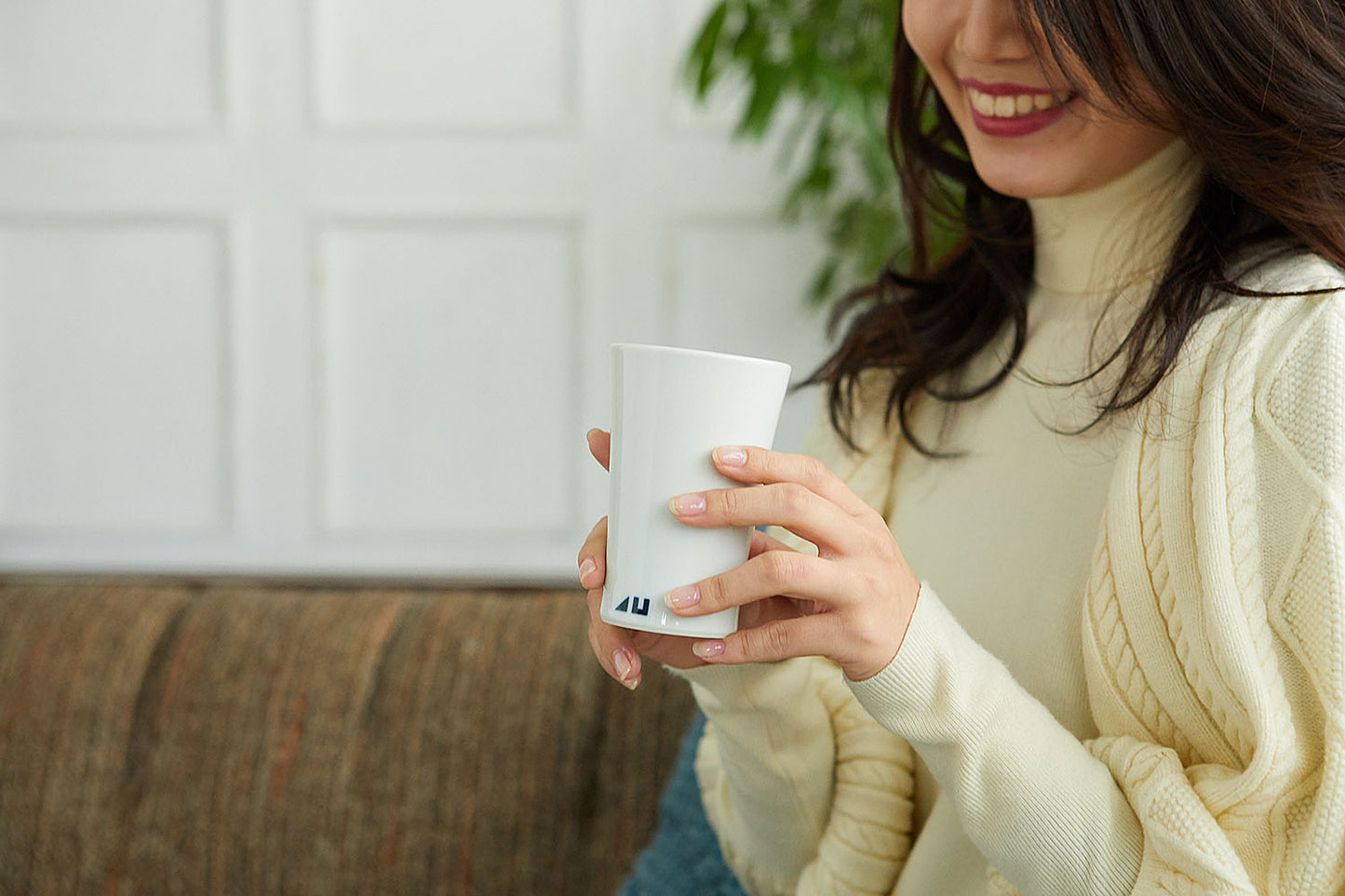 【出石焼】ビールグラス 柄あり 51-0406