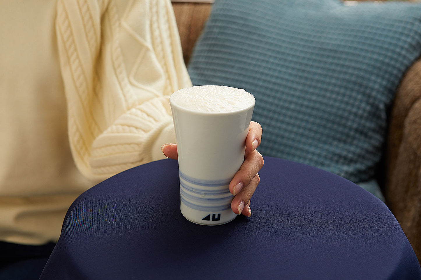 【出石焼】ビールグラス 柄あり 51-0406