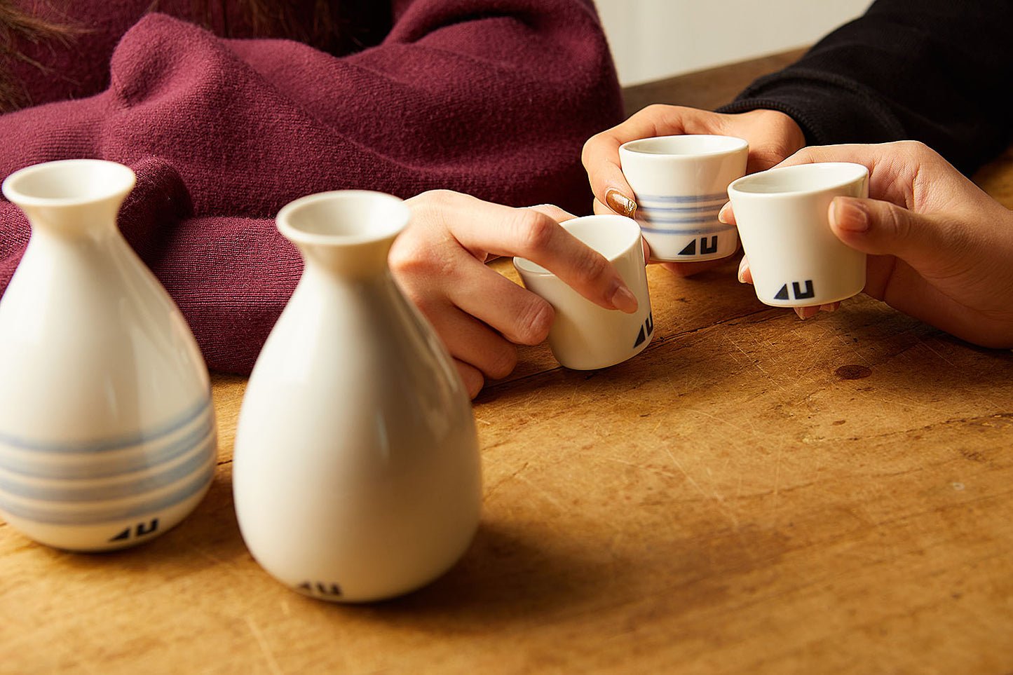 【出石焼】徳利+お猪口 柄なし